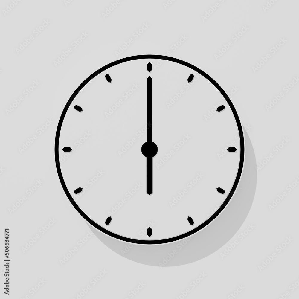 3D Rendered Clock Timer Countdown Icon Design 3D Rendered Clock Timer Countdown Icon Design