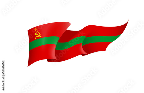 Free Download Transnistria flag state symbol isolated on background national banner. Greeting card National Independence Day Pridnestrovian Moldavian Republic. Illustration banner with realistic state flag of PMR. - GFXLoad