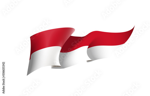 Free Download Monaco flag state symbol isolated on background national banner. Greeting card National Independence Day of the Principality of Monaco. Illustration banner with realistic state flag. - GFXLoad