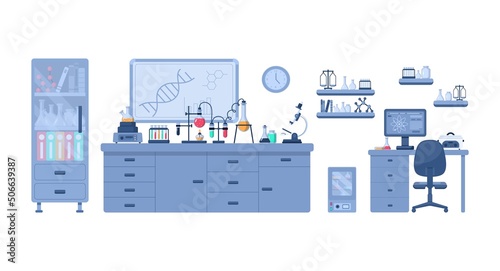 Picture of scientific lab with various equipment