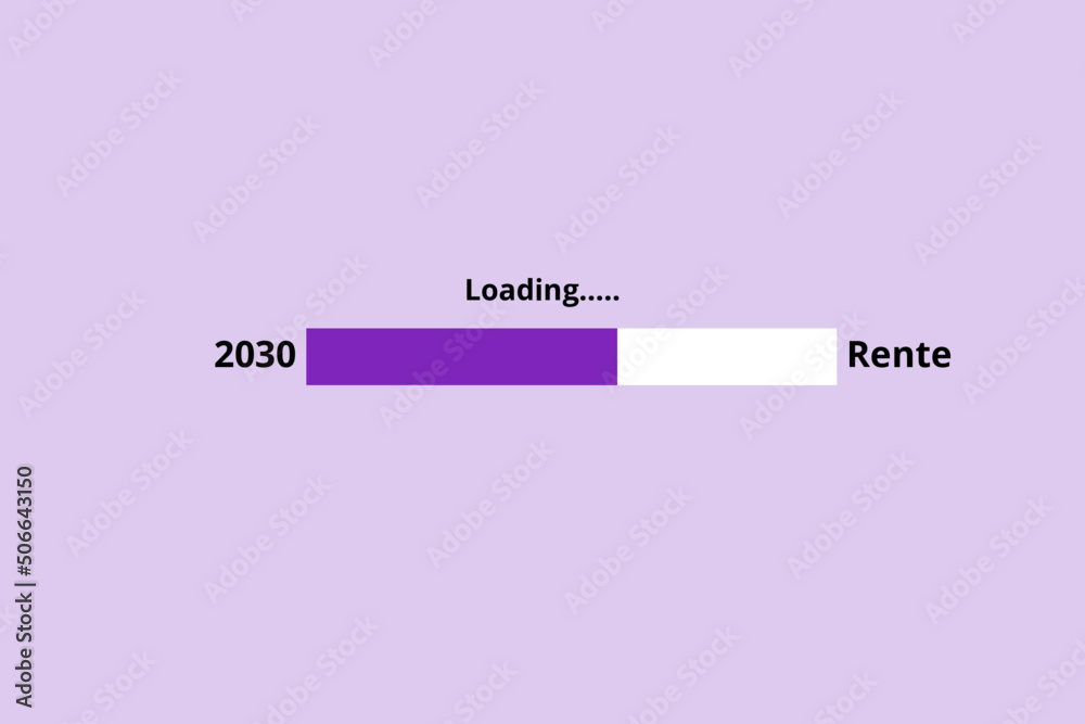 Rente is loading - 2030 - Flieder lila Rente is loading - 2030 - Flieder lila