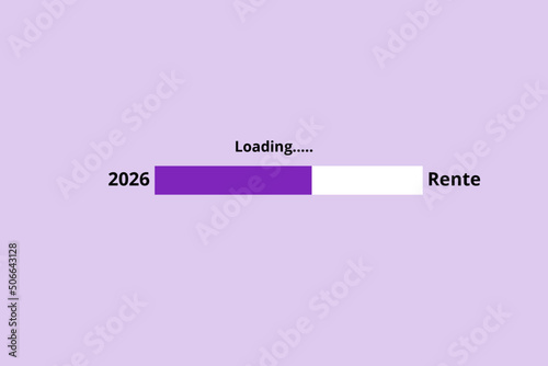 Rente is loading - 2026 - Flieder lila