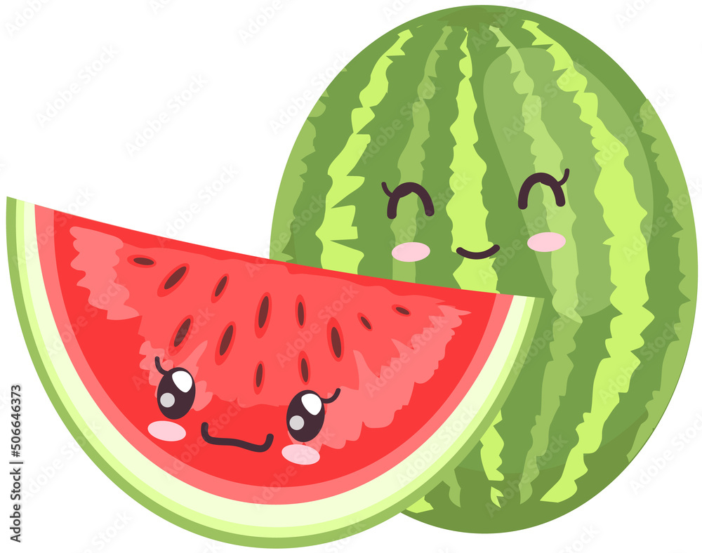 watermelon anime girl happy by xRebelYellx on DeviantArt