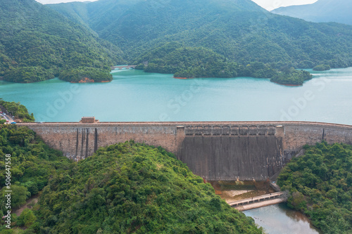 view of Tai Tam Tuk Reservoir in Hong Kong Island 21 May 2022 photo