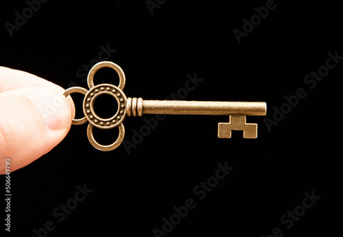 image of key dark background