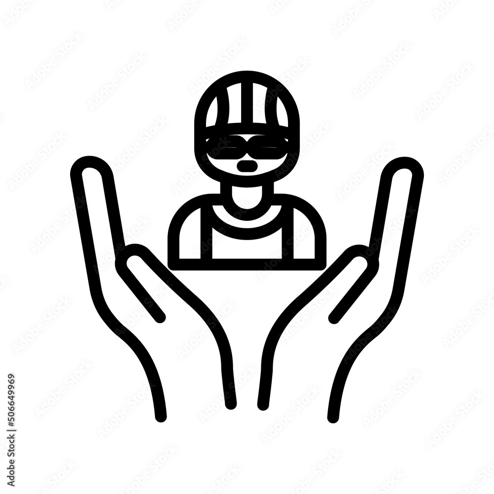 swimmer icon vector. Swimming, athlete, sport, hand with swimmer. line icon style. Simple design illustration editable swimmer icon vector. Swimming, athlete, sport, hand with swimmer. line icon style. Simple design illustration editable