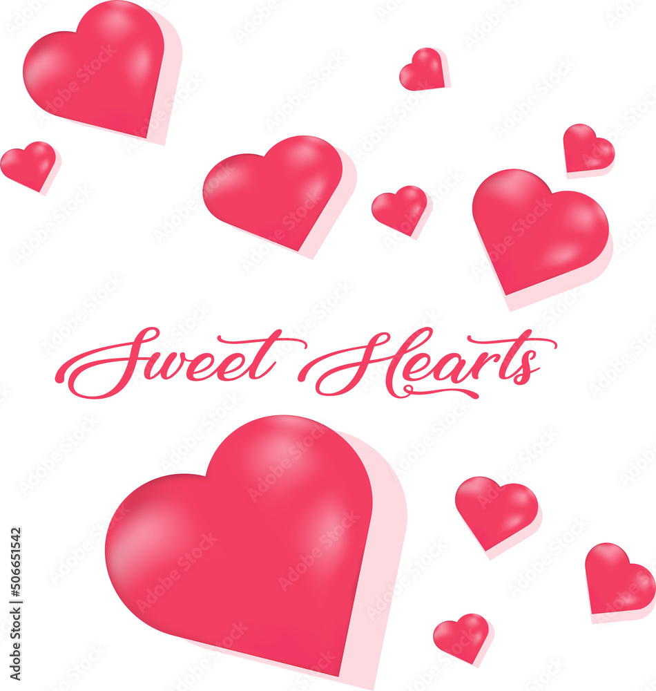 hearts love sweet