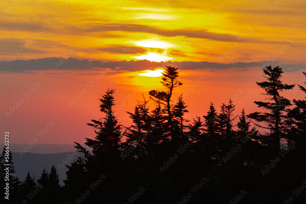 sunset in the mountains sunset in the mountains