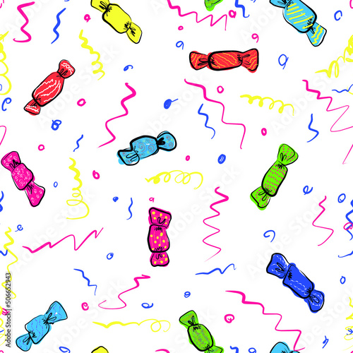 seamless background with pills