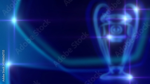 Wallpaper Mural Blue gradient background.  Banner on the theme of football, championship, sports. Torontodigital.ca