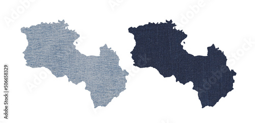 Political divisions. Patriotic sublimation denim textured backgrounds set on white. Armenia