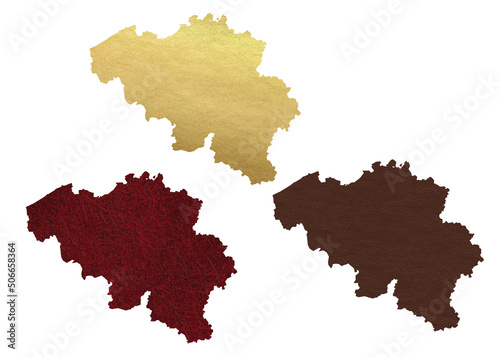 Political divisions. Patriotic sublimation leather textured backgrounds set on white. Belgium