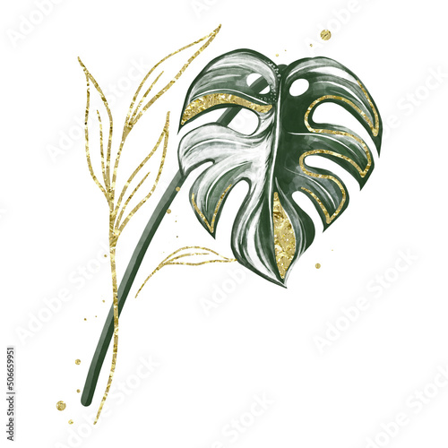 Monstera leaf watercolor, monstera, monstera leaves
