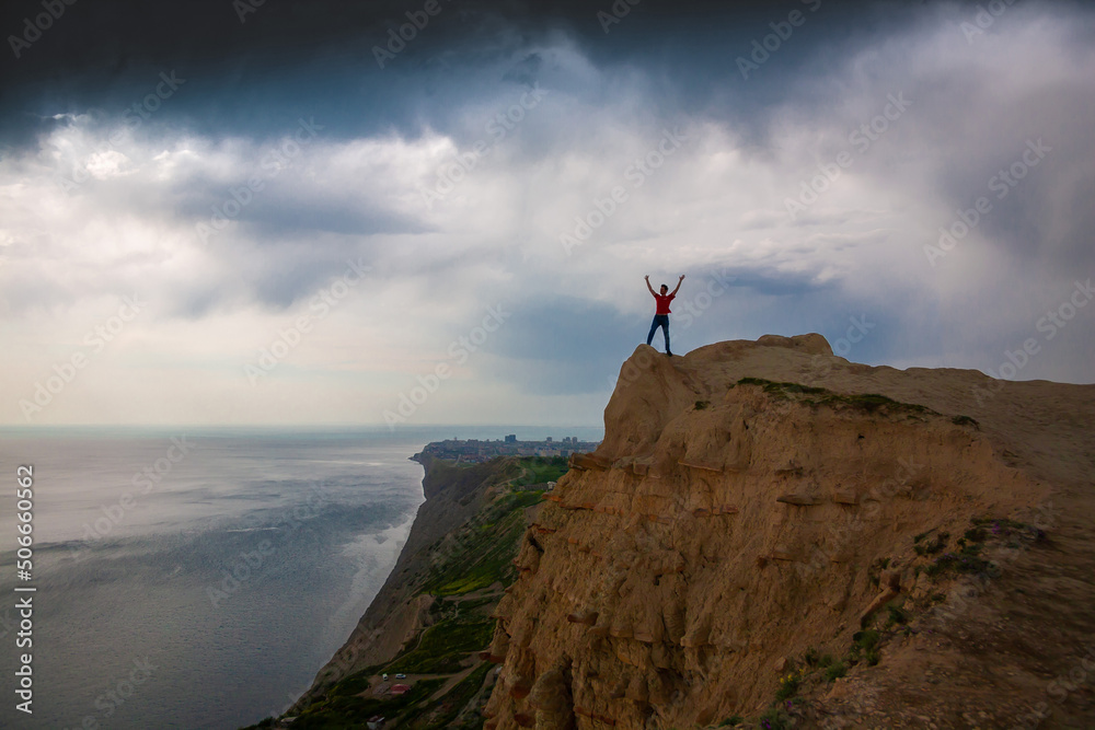 Fototapeta premium Sea. Black Sea storm sky