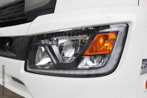 Various parts of the truck, such as turn signals, lamps, handlebars, horns, opener.