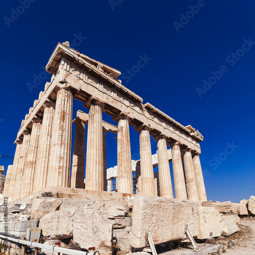 Parthenon on Acropolis of Athens was one of the seven wonders of the world in antiquity, a work of art in terms of symmetry and proportion. The result is a masterpiece of design and construction.