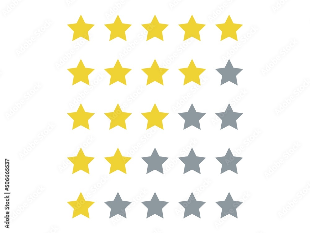 5 star rating icon vector illustration 5 star rating icon vector illustration