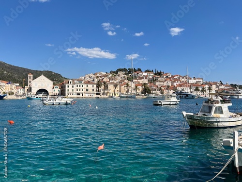 Harbour in Hvar Town, Croatia