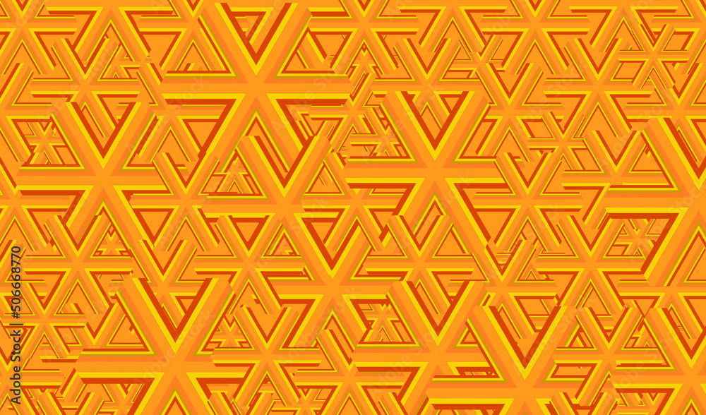 Abstract geometric background with six ray stars. Golden textured backdrop Abstract geometric background with six ray stars. Golden textured backdrop
