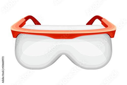 Goggles Safety Glasses as Medical Device Vector Illustration