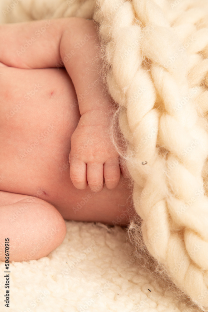 Détail d'un bébé qui vient de naitre Détail d'un bébé qui vient de naitre