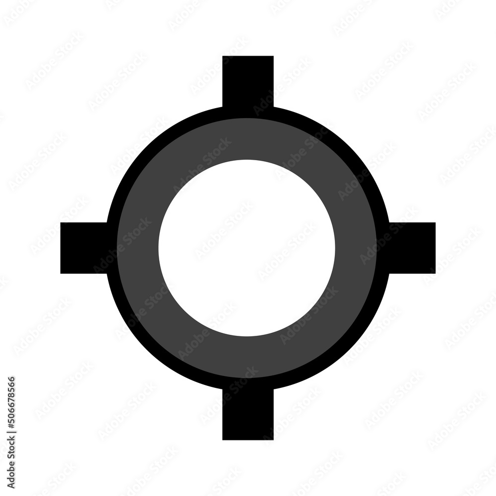 Fototapeta premium GPS symbol icon. on white background