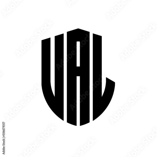 UAL letter logo design. UAL modern letter logo with black background. UAL creative  letter logo. simple and modern letter logo. vector logo modern alphabet font overlap style. Initial letters UAL  photo