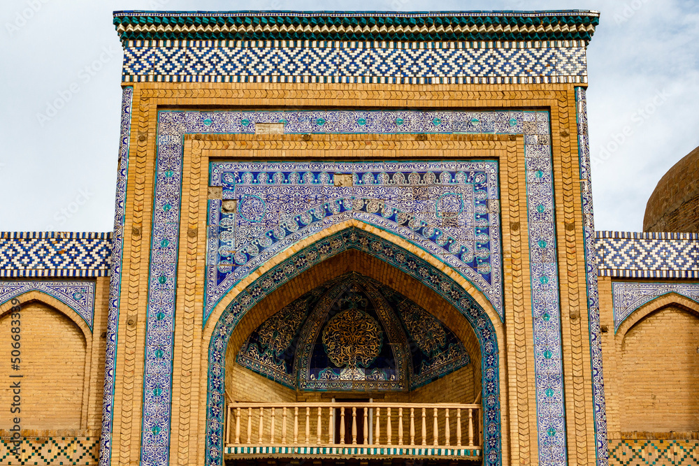 Exterior of the Kutlug-Murad Inaka Madrasah in Khiva, Uzbekistan, Central Asia