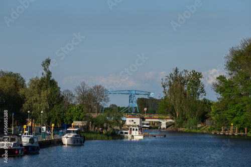Road drawbridge in Rybina