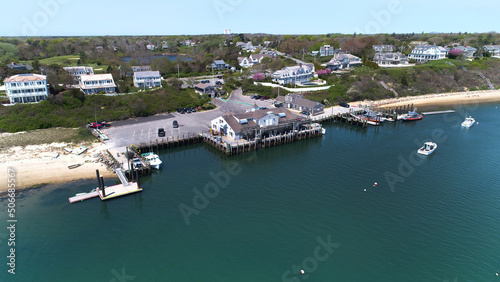Chatham, cape Cod Fish Pier Aerial in New England