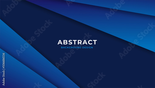 Abstract blue background with layer shape. Eps10 vector