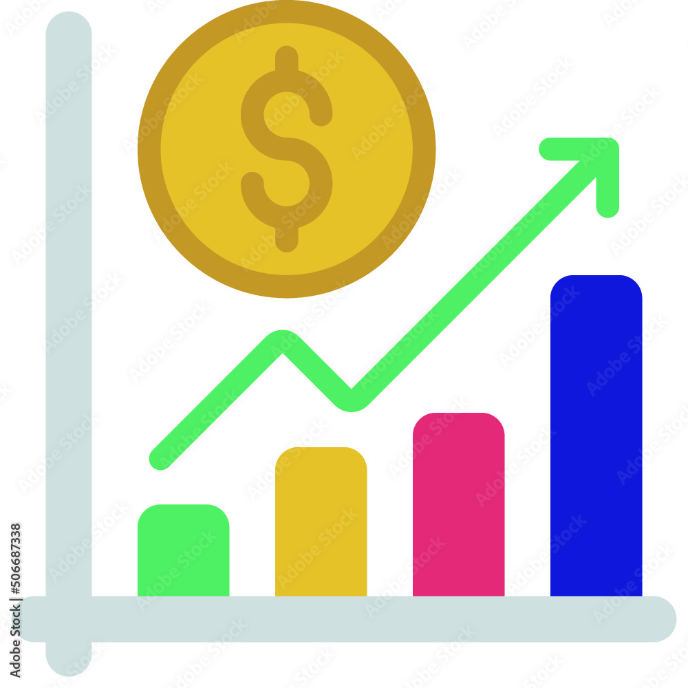 Financial Profit Icon Financial Profit Icon