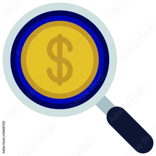 Money Research Icon