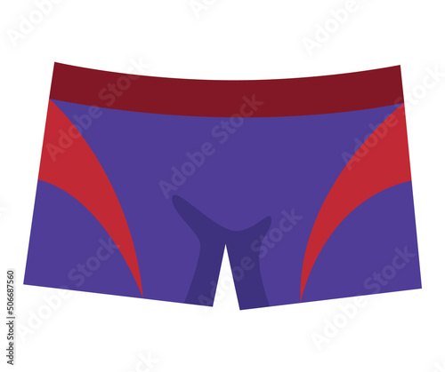 Swimming trunks. Men underwear. Boxers model, beautiful clothing for beach and everyday life, isolated on white background. Summer holiday pool apparel, sea, vacation