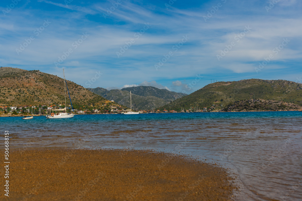 BOZBURUN, MUGLA, TURKEY: Beautiful seascape in Bozburun village BOZBURUN, MUGLA, TURKEY: Beautiful seascape in Bozburun village