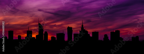 city panorama as facebook background photo