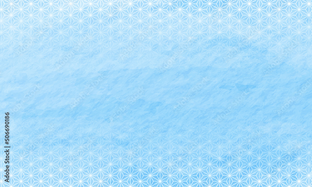 夏和紙和風和背景麻の葉青stock Vector Adobe Stock