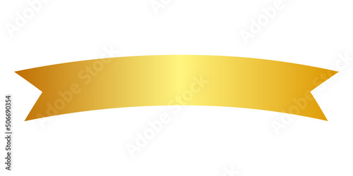 gold ribbon banner
