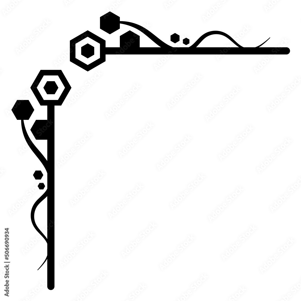geometric art corner border
geometric art corner border