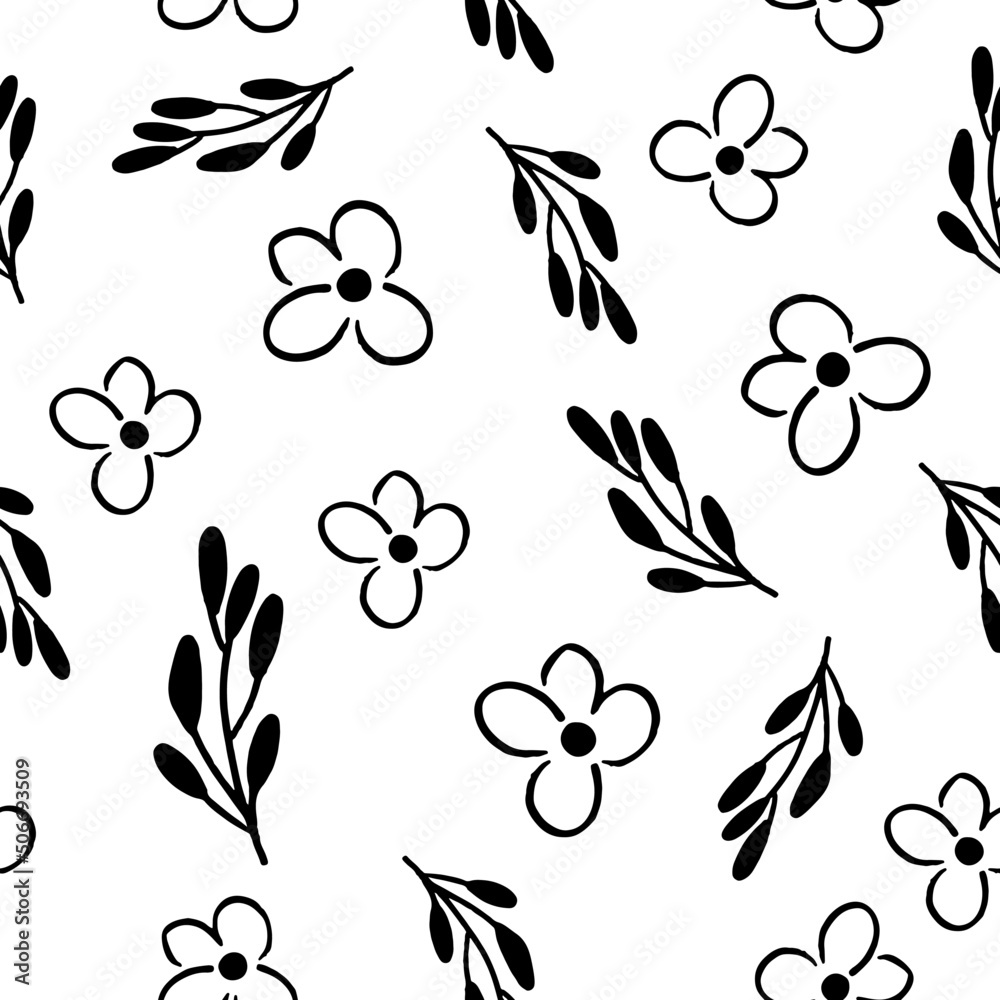 Fototapeta premium seamless flower pattern - for mobile phone cover, wallpaper, notebook cover and others - vector illustration