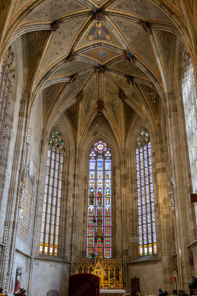 Interior of the St Martin's Cathedral in Bratislava