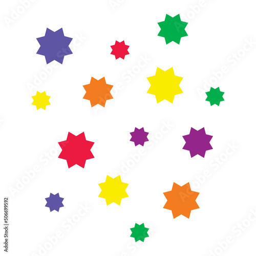 colorful geometric glitter 