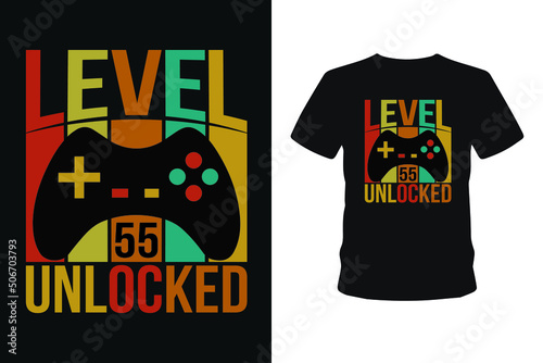  level 50 unlocked gaming t-shirt design, vector, element, apparel, bundle, template, typography, vintage, eps 10,gamer t shirt.