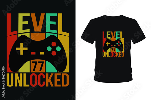  level 50 unlocked gaming t-shirt design, vector, element, apparel, bundle, template, typography, vintage, eps 10,gamer t shirt.