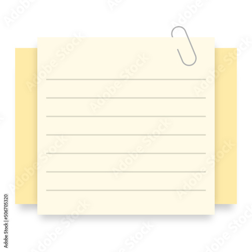 blank paper note