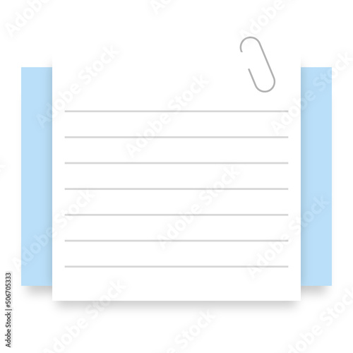 blank paper note