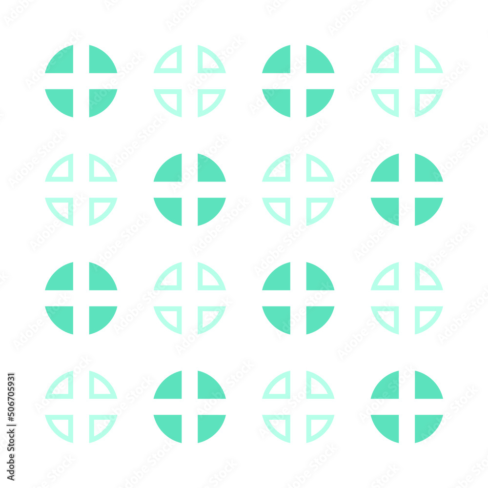 Obraz premium colorful art shape pattern