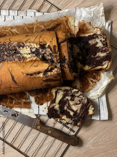 cake with chocolate