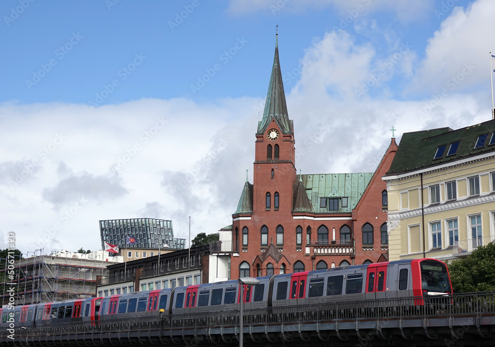 Obraz premium U-Bahn in Hamburg
