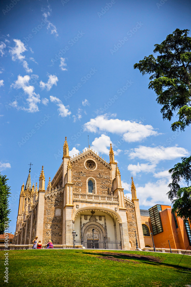 Fototapeta premium San Jeronimo Church near Prado Museum, Madrid, Spain